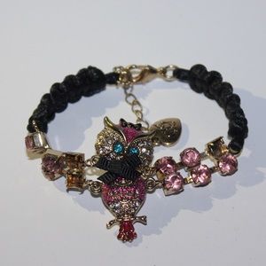 Betsey Johnson Owl bracelet